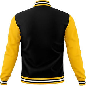 Top Quality Men's Tom Hardy Venom Varsity Jacket | Black and Grey <b>Wool</b> and Leather Sleeves Jacket - Product Image 3