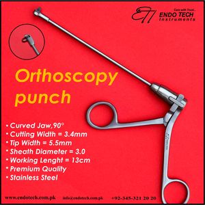 Manual de potencia reutilizable artroscopia ósea Rongeur Punch/pinzas para morder instrumentos de artroscopia ortopédica - Product Image 3