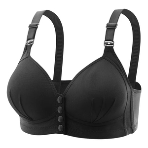 Women Bra Front Button <b>Underwear</b> Sexy Thin Cup Button Women Plus Size Bras - Product Image 4