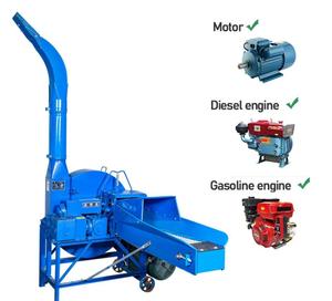 Cortadora de paja de alta pulverización de 3 toneladas/h para uso agrícola, máquina para picar forraje agrícola, hierba, tallo de maíz, picadora de ensilaje de maíz Animal - Product Image 5