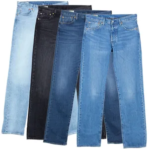 100% хлопчатобумажные джинсовые джинсы для мужчин, быстросохнущие прямые эластичные джинсы, синие Черные джинсы для мужчин, оптовая продажа по индивидуальному заказу