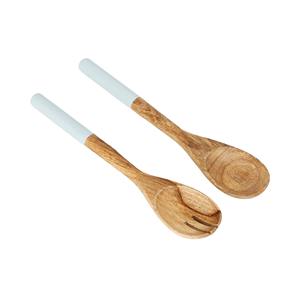 Cuchara de Servir de Madera con Mango Grabado en Resina, Hecha a Mano e Ideal para Ensaladas, Sopas y Guarniciones para Uso Diario, Cubertería - Product Image 6
