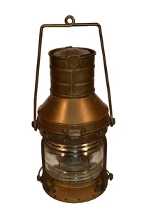 New Vintage Look Brass Ship Anchor <b>Lantern</b> Premium Quality High Selling Brass Ship <b>Lantern</b> Elegant for Home Hortel <b>Decor</b> Usage - Product Image 5