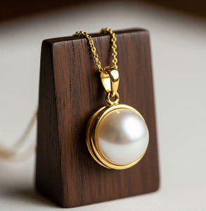 Top Grade 925 Sterling Silver Chain Bezel Setting Bohemian Natural Freshwater Pearl Round Pendant Healing Crystal Fashion Gift - Product Image 5