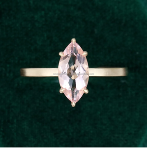 แหวนหมั้นเพชรมาร์คีส์แหวนรัศมี14K โรสโกลด์พร้อมของขวัญสำหรับปาร์ตี้งานแต่งงานโมอิสซาไนต์แบบปรับแต่ง2ct - Product Image 5