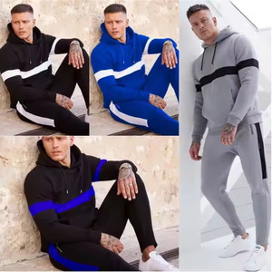 OEM Vente en gros 100% coton Survêtement de sport pour hommes personnalisé Gym Jogging Survêtements Technique brodée pour sweats à capuche Sweatshirts - Product Image 5