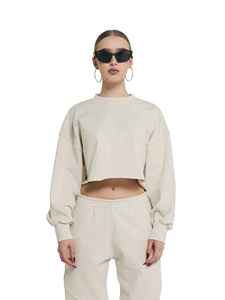 Conjunto Deportivo de Dos Piezas de Alta Calidad con Logotipo Personalizado, Sudadera Holgada para Mujer, Top Regular por Encima de la Rodilla, Chándal Informal al por Mayor - Product Image 3