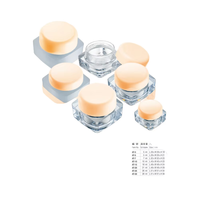 Bouteilles en plastique PS à visser de la série At pour soins de la peau et crèmes pour les yeux - 3ml 5ml 7ml 10ml 15ml 20ml 25ml 30ml