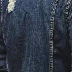 Chaqueta de mezclilla desgastada 2025, ropa de calle Unisex informal, abrigos de mezclilla azul con decoración de botones, OEM personalizado para invierno - Product Image 6