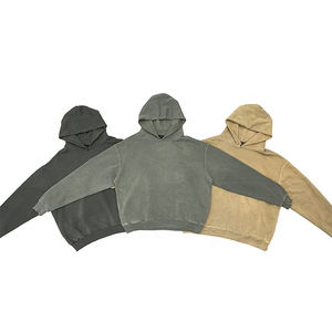 Sudaderas con capucha de lana pesada de doble capa unisex, diseño liso de algodón personalizable para hombres, venta al por mayor de invierno, colores personalizados requeridos - Product Image 6