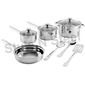 Juego de utensilios de cocina de 2 piezas de acero inoxidable Premium duradero, espejo de diseño elegante clásico con mango de baquelita, juego de utensilios de cocina de 2 piezas - Product Image 2