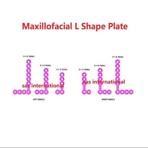 Placa en forma de L Maxilofacial de alta calidad Paquete de mandíbula de 10 PCS CE aprobado - Product Image 3
