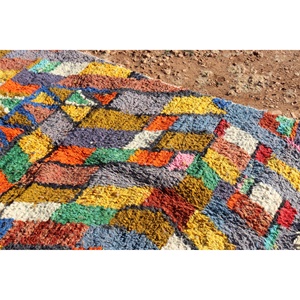 Éclectique coloré fait à la main écologique lavable en polypropylène tapis protecteur usage domestique tissé techniques - Product Image 6
