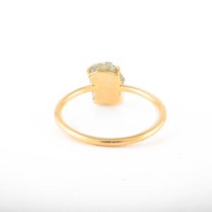 Productos más vendidos, anillo personalizado con inicial de diamante redondo natural K18, banda apilable de oro amarillo sólido, anillos de joyería fina - Product Image 6