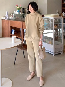 Ropa de calle de gran tamaño, chándal para hombres y mujeres, sudadera holgada con pantalones para correr, chándal informal a la moda, venta al por mayor - Product Image 3