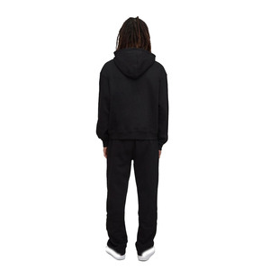 Heavyweight 450GSM Fleece Oversized Hoodie and <b>Jogger</b> Set <b>Men</b> Relaxed <b>Fit</b> Streetwear Two Piece Outfit OEM Private Label - Product Image 2