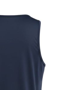 Débardeur sans manches bleu marine personnalisé pour homme, mélange coton et polyester, col rond, veste de sport décontractée, vêtements d'été, fabricant personnalisé - Product Image 6