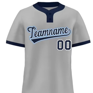 Uniforme Deportivo Personalizado con Estampado Transpirable para Mujer, Camiseta de Softbol, Camisa de Botones para Hombre, Uniforme de Equipo - Product Image 1