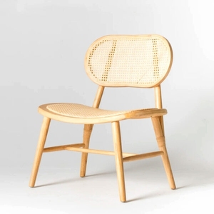 2025 Estilo nórdico respetuoso con el medio ambiente mimbre hecho a mano silla tejida para cafetería tienda sala de estar comedor muebles de interior - Product Image 6