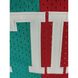 Camiseta de Baloncesto de los Detroit para Hombre # Uniforme Deportivo Transpirable de Malla sin Mangas con Bloques de Color Verde y Rojo, Ropa Deportiva Informal - Product Image 5