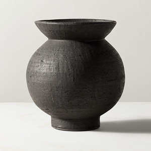 Jarrón de Terracota Negro - Product Image 1