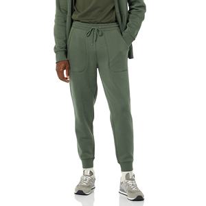 100% coton poids lourd hommes pantalons Cargo Sweat hommes pantalons plaine polaire Joggers pantalons de survêtement surdimensionnés Anti-rides caractéristique - Product Image 3