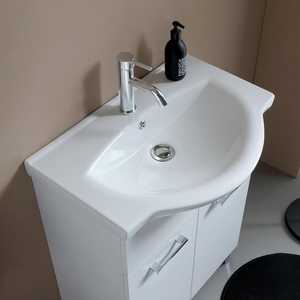 Mueble de Baño Blanco de 65 cm con Lavabo de Cerámica Ravenna para Exportación, Juego de Baño de Lujo - Product Image 3