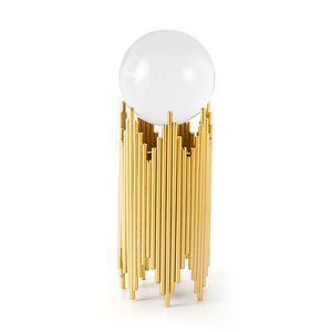 Adornos para la casa, mesa nórdica moderna para interiores, accesorios dorados para sala <span class=keywords><strong>de</strong></span> estar, decoración <span class=keywords><strong>de</strong></span> <span class=keywords><strong>cristal</strong></span> <span class=keywords><strong>de</strong></span> lujo 3D, decoración del hogar, bola <span class=keywords><strong>de</strong></span> <span class=keywords><strong>cristal</strong></span> - Product Image 5
