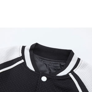 เสื้อแจ็กเก็ตเบสบอลของผู้ชายมาใหม่เสื้อผ้าลำลองไฮสตรีทผ้าใบแบบยืนด้านหน้าน้ำหนักเบาระบายอากาศได้ดีเป็นมิตรกับสิ่งแวดล้อมสไตล์ที่ดีที่สุดของผู้ชาย - Product Image 3