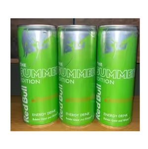 Lote de latas de Red Bull Summer Edition Lime 24x250ml, 32mg de cafeína por 100ml, para alerteza mental durante deportes y trabajo, exportación - Product Image 2