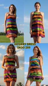 Vestido Boho de Moda para Mujer, Elegante con Encaje, Cuello en V, Antiarrugas, Decoraciones con Botones, Borlas y Cremallera, Hecho de Rayón - Product Image 2