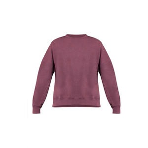 À la mode femmes col rond sweat Style de base coton lourd tissu coupe décontractée Streetwear sweat dames vêtements en gros - Product Image 1