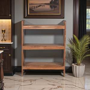 Étagère en bois rustique pour la maison, le bureau, le salon, la chambre, l'école, l'hôtel, armoire en métal durable pour le rangement des livres - Product Image 2