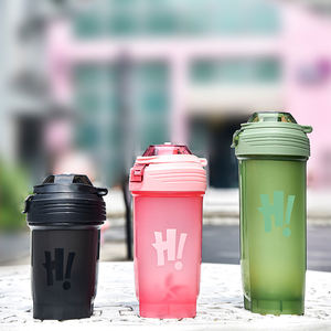 Bouteille de shaker de protéines durable en plastique étanche avec boule de mélange sans BPA pour Gym Fitness poudre de protéines smoothies facile à nettoyer - Product Image 6