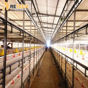 60k-80k Gà Thịt nhà tự động H Loại chuỗi thu hoạch gà lồng pin thiết bị - Product Image 4