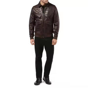 2025 meilleur Style veste en cuir pour hommes vêtements décontractés veste de rue qualité supérieure veste à bas prix pour hommes livraison DDP - Product Image 5
