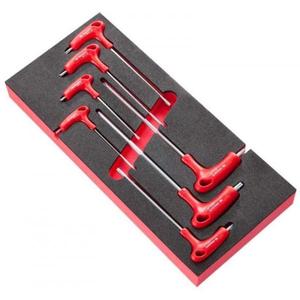 Facom 7-Piece Set of Hexagon <b>Key</b> and <b>Torx</b> in Foam for Multiple Applications - Product Image 1