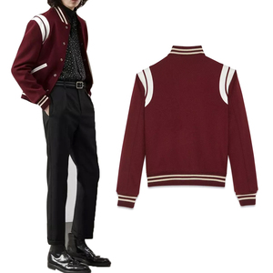 Gran oferta, chaqueta de béisbol de lona para adultos de la mejor calidad, estilo universitario cómodo con cuello levantado, última chaqueta de trabajo duradera - Product Image 6