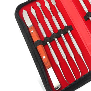 Juego de 10 Herramientas de Acero Inoxidable para Tallar Cera en Laboratorio Dental, para Modelar Arcilla Manualmente - Product Image 2