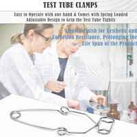 Kit d'outils de laboratoire scientifique 12 pièces pour démarreurs de base ensemble de laboratoire de chimie avec pinces à creuset et micro spatule