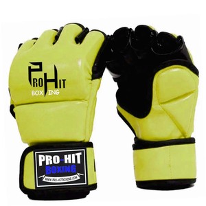 Gants de combat en cuir de qualité professionnelle Gants de combat MMA pour adultes Nouveaux gants MMA demi-doigt de haute qualité pour hommes - Product Image 1