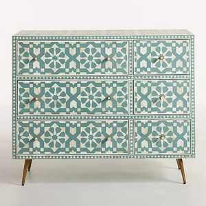 Coffre de chambre à coucher de luxe moderne avec incrustation d'os Tiroir de coffre de haute qualité pour appartements-Disponible au prix de gros - Product Image 4