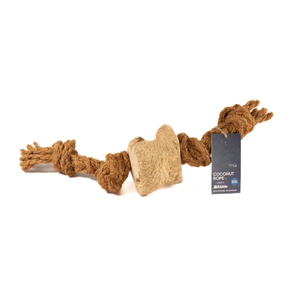 Jouet à mâcher pour chien en bois de café et corde de coco - Durable, sûr et naturel - Product Image 4