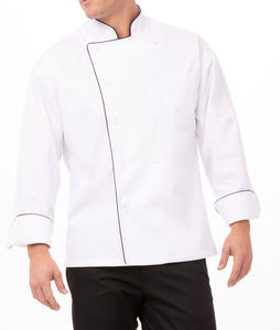 En la demanda justo mejor precio trajes al por mayor Chef lleva abrigo unisex chaquetas de cocinero ligero Hotel servicio de restaurante abrigo - Product Image 1
