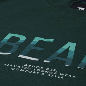 เสื้อสเวตเชิ้ตคอกลมพิมพ์ลายหมีสีเขียวสำหรับผู้ชาย ชุดวอร์มขายาว ทรงลำลองสำหรับผู้ใหญ่ ใส่ได้ในฤดูใบไม้ร่วง - Product Image 5
