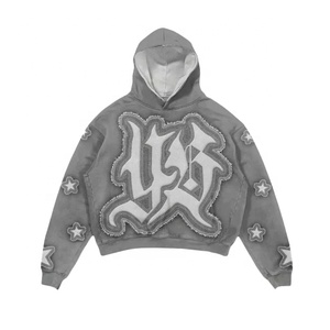 Sudadera con capucha de felpa francesa de gran tamaño personalizada de la más alta calidad Chándal unisex impreso en 3D de peso pesado | Servicio OEM - Product Image 2