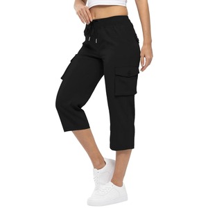 Womens Summer <b>Cropped</b> <b>Pants</b> Women Cargo <b>Pants</b> <b>Cropped</b> Trousers Harem Jogging Beam Foot Fitness Multi-pocket, outdoor <b>pants</b> - Product Image 1