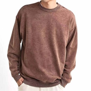 Sudaderas Personalizadas para Hombre, Invierno 2026, Cálidas, Transpirables, Manga Larga, Lisas, 100% Algodón, Lavado Ácido, Básicas - Product Image 1