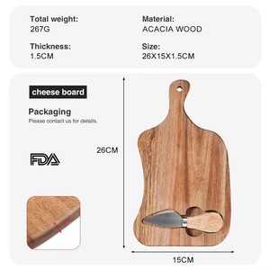 Planche à découper en bois de qualité supérieure pour couper en tranches et préparer les aliments - Product Image 2