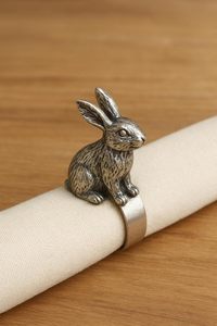 Pearl On The <b>Top</b> With Gold Finished Napkin Rings Holder Modern Napkin Bands for Anniversary Party Style Napkin Buckles - Product Image 4